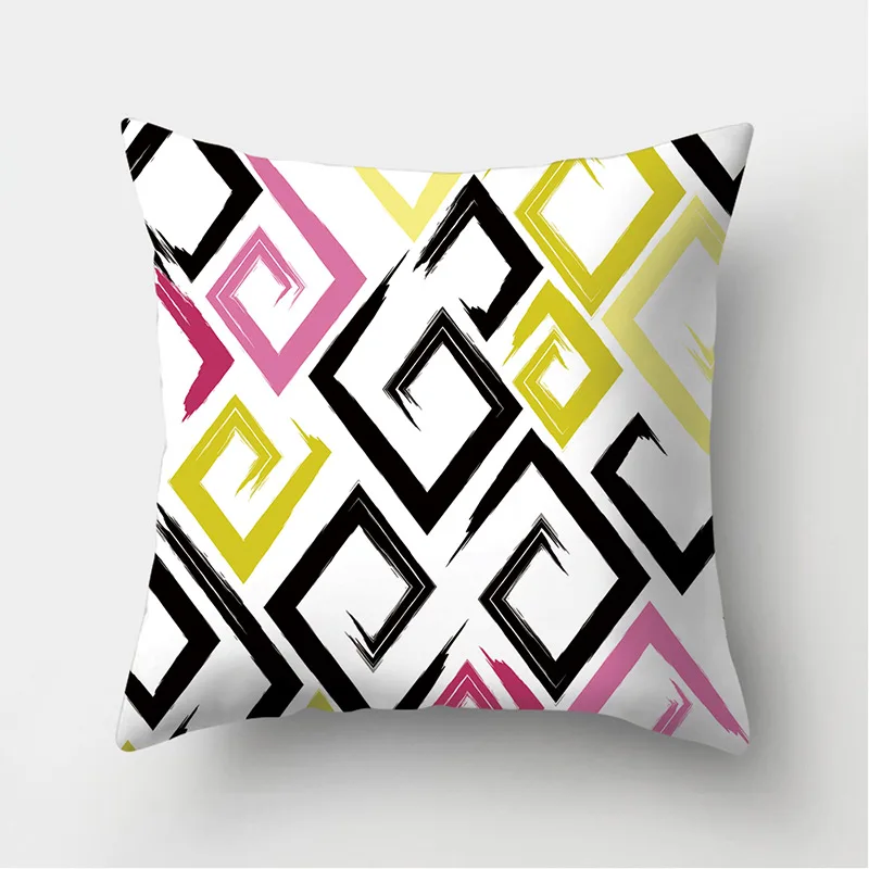 Ярким геометрическим узором Декоративная Подушка Наволочка Чехол для подушки из
