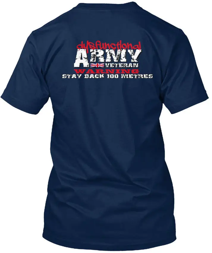 

2019 Summer Style Free Shipping Creative Design Printing Cotton Army Veteran . Dysfunctional Custom Shirt Printing
