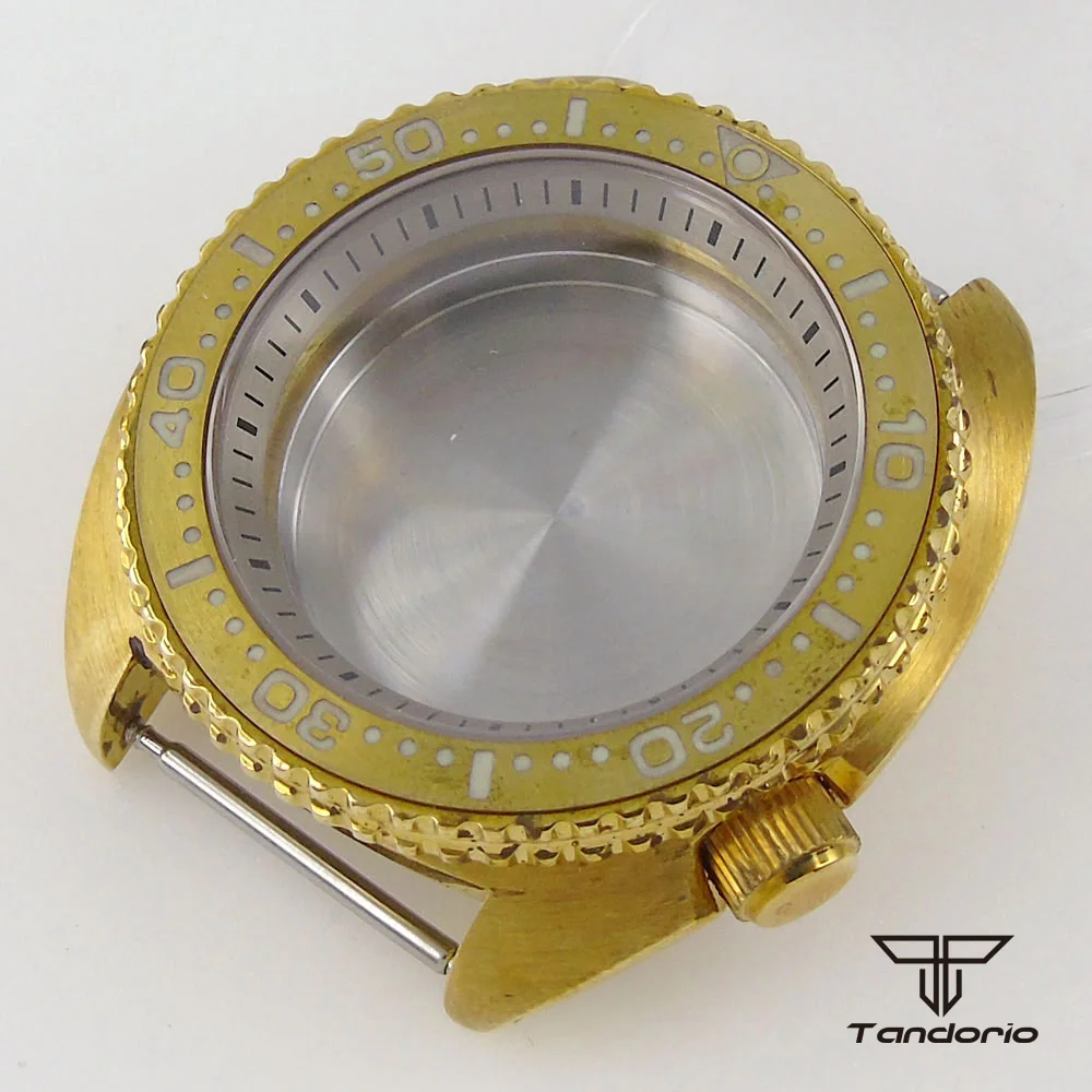 

Алюминий реального Бронзовый твердый корпус для часов с автоматическим подзаводом 20ATM Водонепроницаемый подходит NH35A NH36A Spaphire Стекло светя...