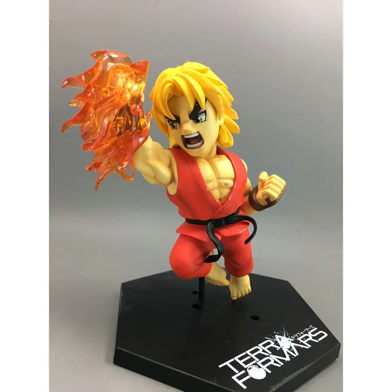 

Street Fighter Action Figure T.N.C-02 Ken Masters Anime Model Desktop Ornament Toys Children Gifts
