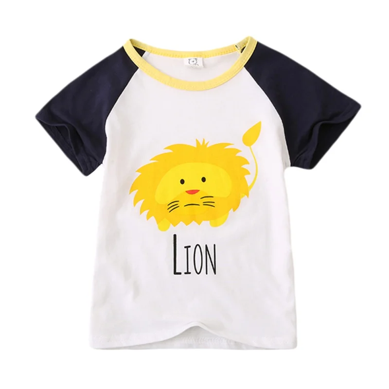 2020 Новая модная футболка с коротким рукавом для мальчиков и девочек хлопковая