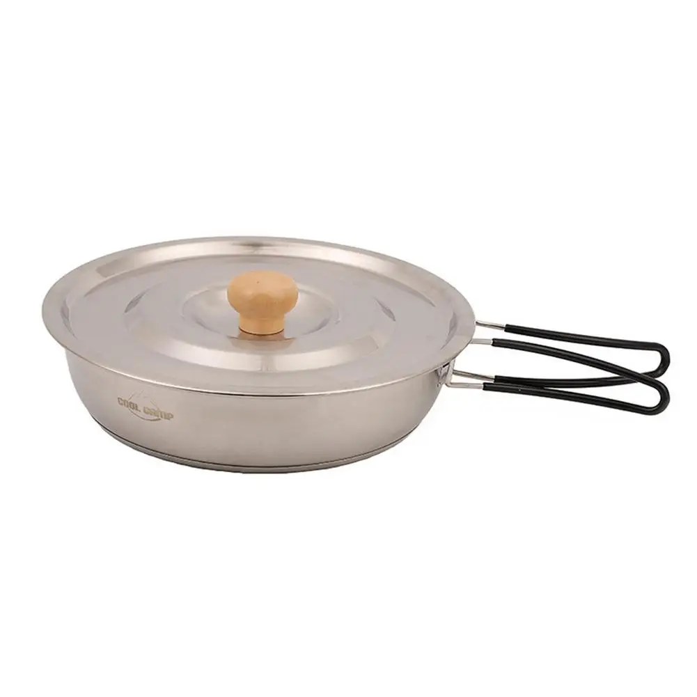 

Fry Pan Pot Cooking Travel Picnic Set Camping Frying Pan Convenient Folding Cookware For Picnic Hiking For Outdoor Hiking