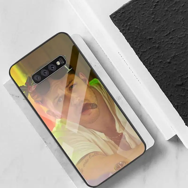 

Tom Hardy Phone Case Back Cover For Samsung Cases S20 Plus S10 NOTE 8 9 10 10PRO Tempered Glass Soft Silicone Edge