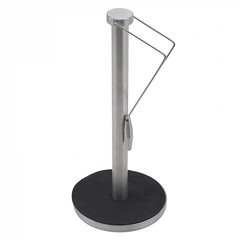 

Practical Paper Rack Stainless Steel Vertical Towel Storage Racks Desktop Plastic Wrap Bag Rack Kitchen Bathroom Hardware