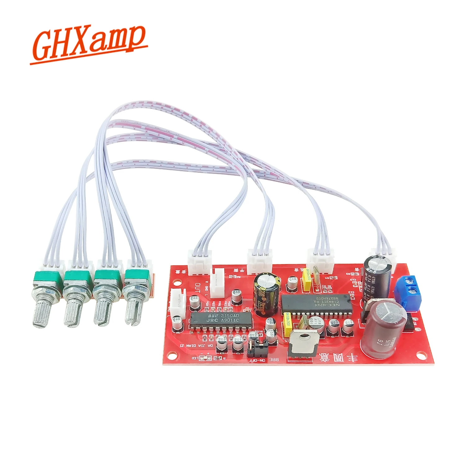 Processador de Efeito para Atualização de Áudio Upc1892 + Jrc2150 Ghxamp Preamp Tone Board Agudos Baixo Amplificador Preamplifer Bbe Clareza 1pc