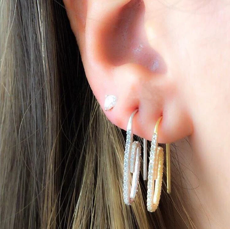 Женские серьги из серебра 100% пробы с фианитами | Украшения и аксессуары