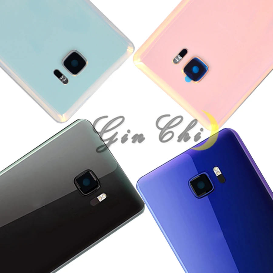 Оригинальный чехол 5 7 дюйма для HTC U ultra задняя крышка стеклянная дверь Ultra 1u 2PZF1