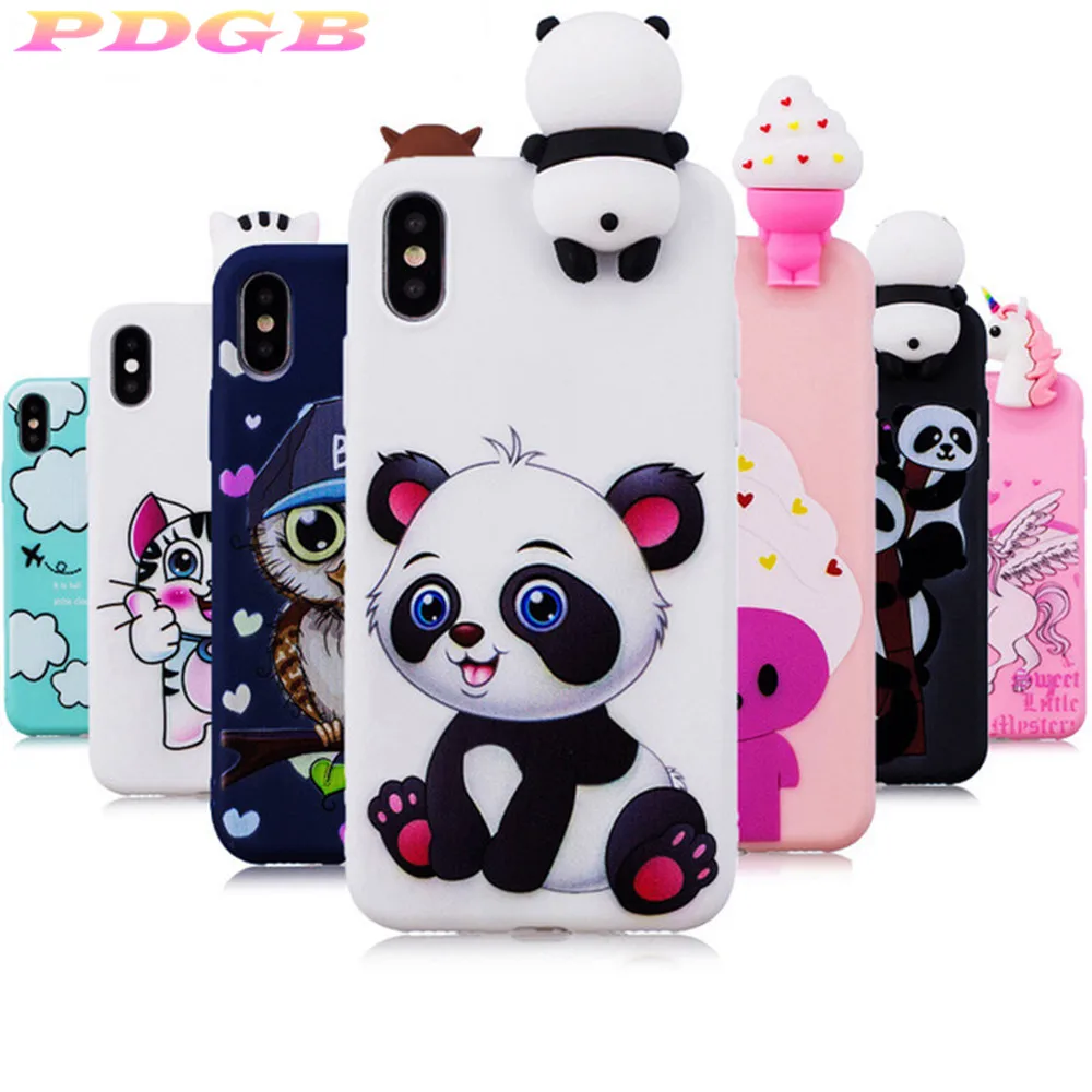 3D чехлы для телефонов iphone 7 8 6 6S Plus 5 5S SE X чехол XR XS MAX мягкий из ТПУ карамельных