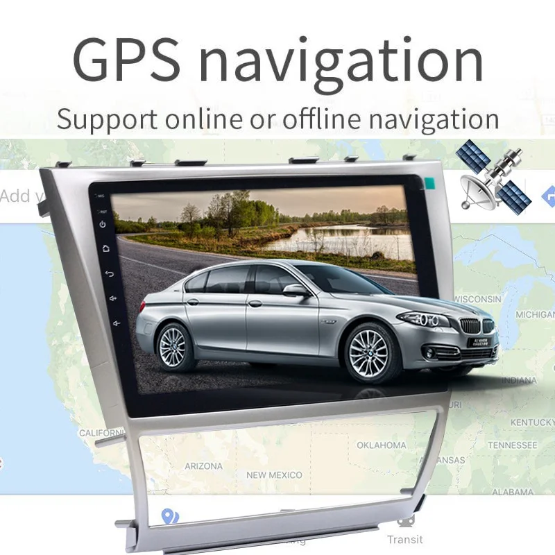 Автомобильный DVD-плеер на Android 10 1 с GPS-навигацией Wi-Fi Стерео Авторадио умный