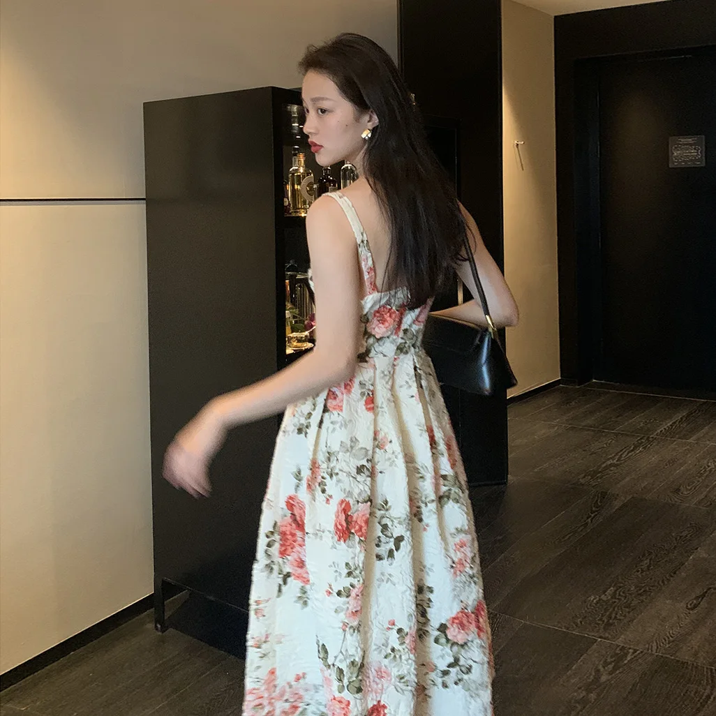 Платье женское Облегающее с оборками французское винтажное пляжное вечернее