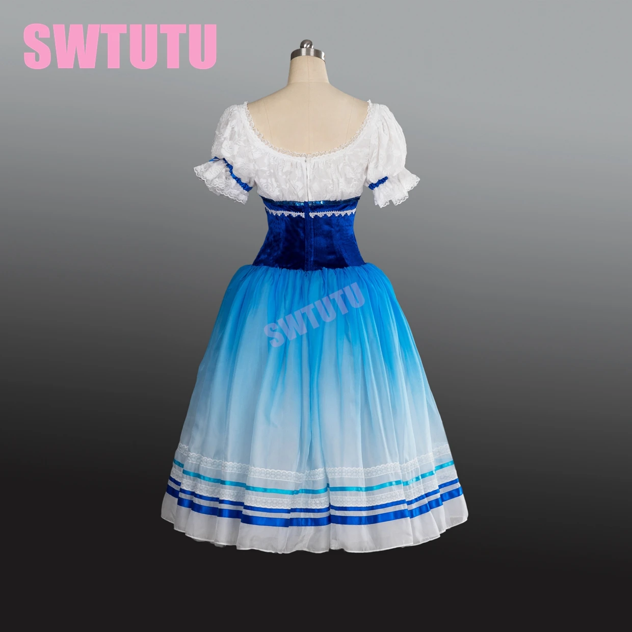 2017 новое поступление! Высокое качество голубая романтическая балетная пачка для