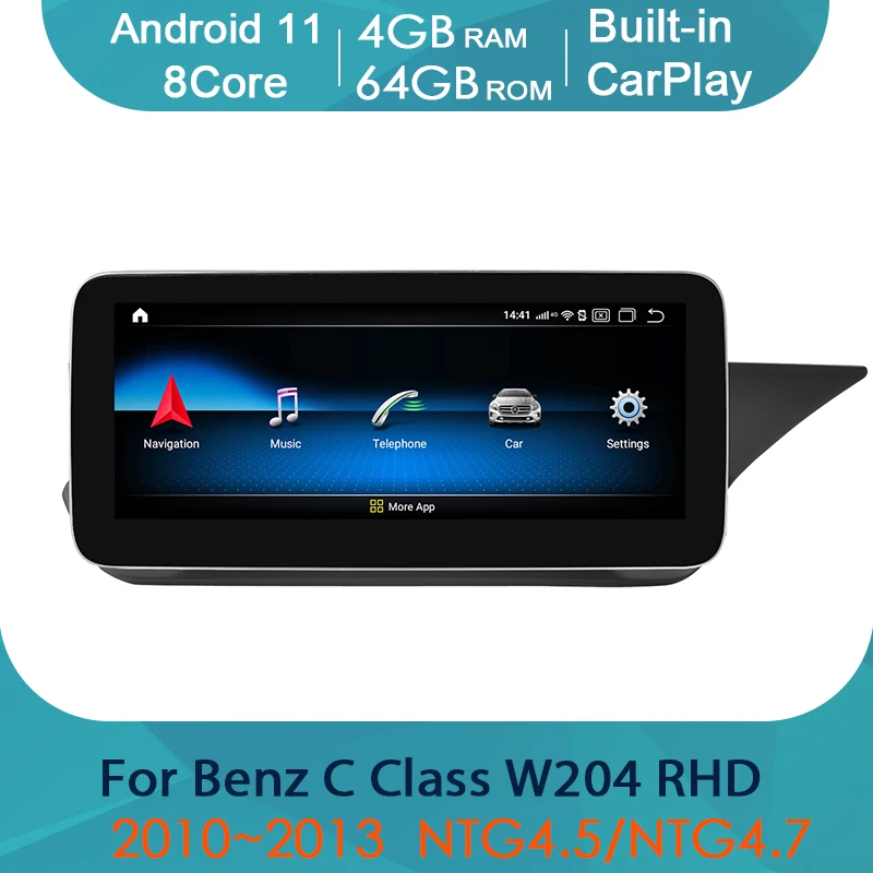 

Android 11 Car Multimedia Player Radio Stereo GPS 2 Din For Mercedes Benz C Class W204 RHD 2011~2013 Teyes Navigation Autoradio