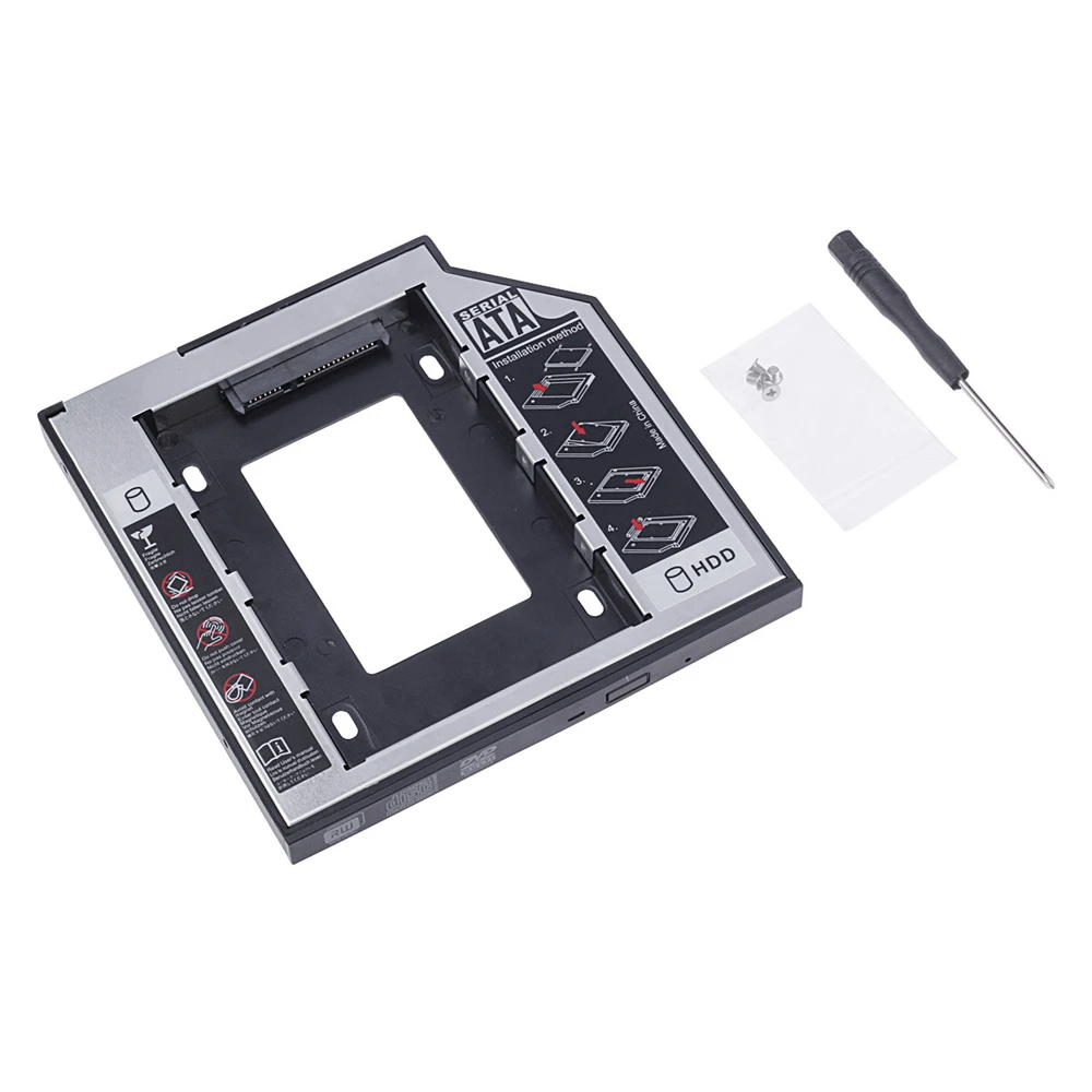 Универсальный SATA 3 0 2nd HDD Caddy 9 5 мм для 2 ƈ ТБ SSD чехол Корпус жесткого диска с