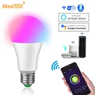 Умная Светодиодная лампа B22 E27, RGBW, 15 Вт, Wi-Fi-лампа, Bluetooth 4,0, умная лампа RGB +, изменение цвета, Регулируемая яркость, AC85-265V, лампа для кухни, для отеля