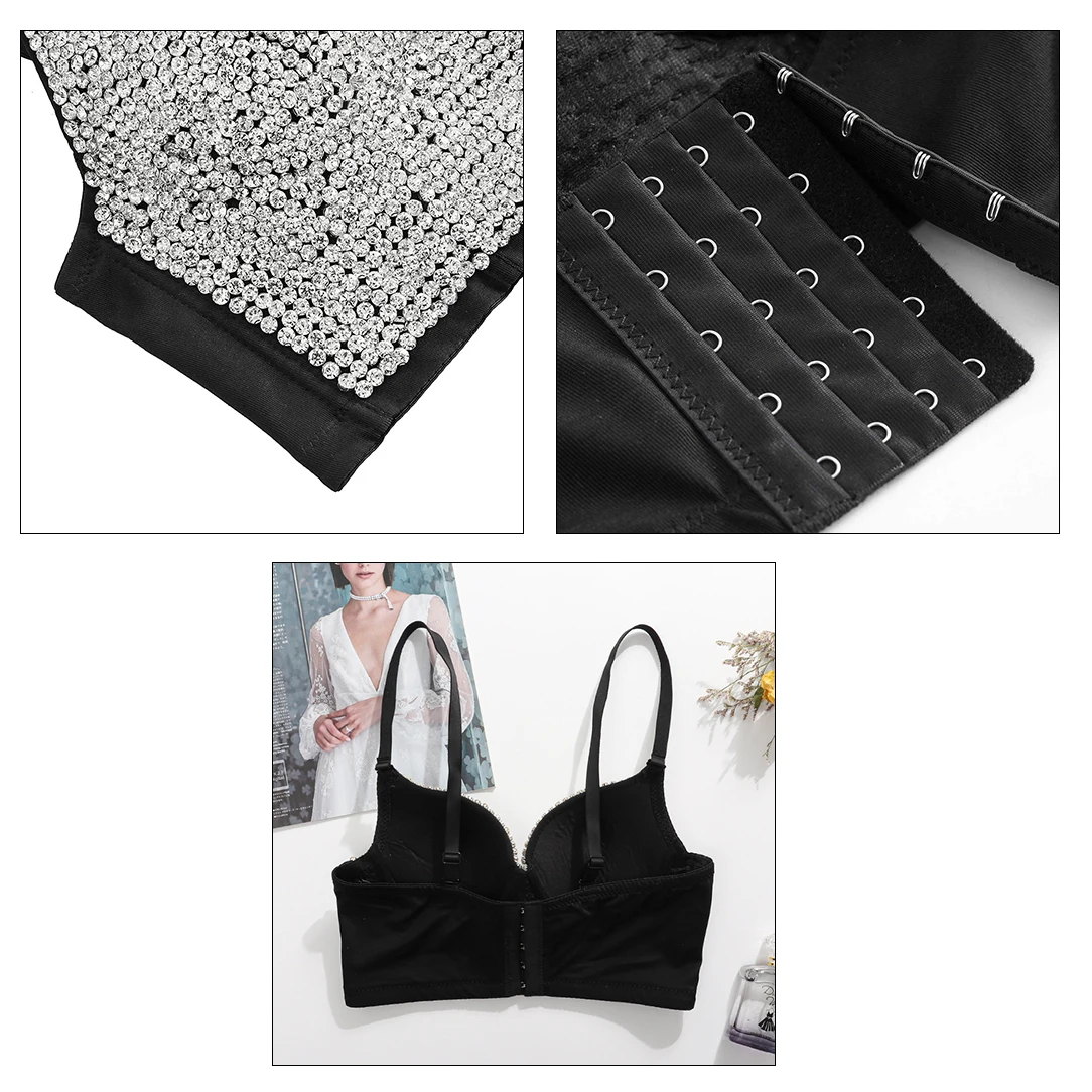 Sexy Corset Rhinestone Top Bustier Crop Top Rave Outfit Festival Clothing Female Silver Glitter Tops for Women Summer 2021