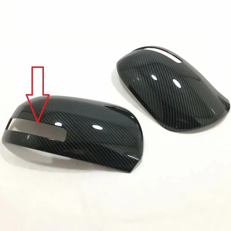 ABS carbon fiber 1 Для Mitsubishi ASX аксессуары 2012- ABS углеродное волокно боковое зеркало накладка форма автомобиля 2 шт - Цвет: ABS carbon fiber 1