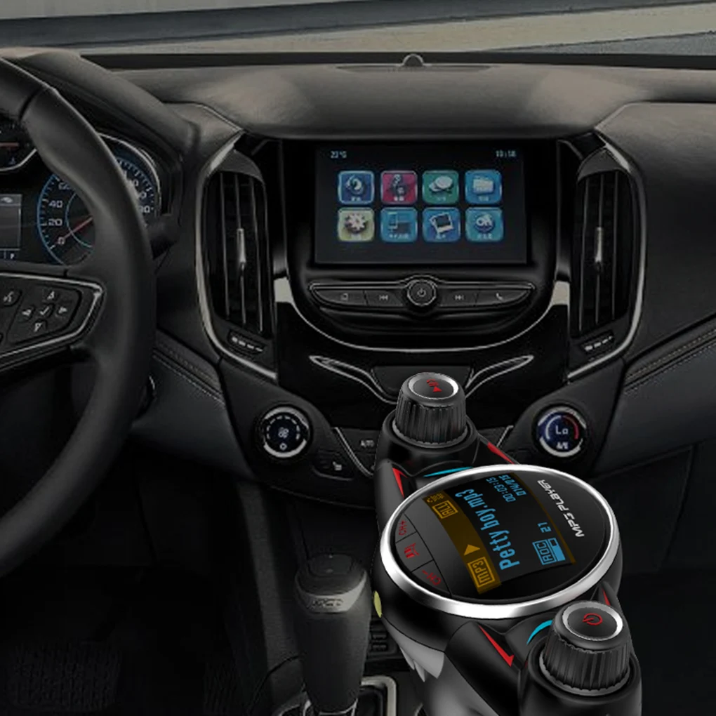 ACCNIC Bluetooth беспроводной Автомобильный Mp3 плеер Handsfree fm-передатчик AUX аудио USB зарядное устройство ЖК-дисплей Автомобильный fm-модулятор