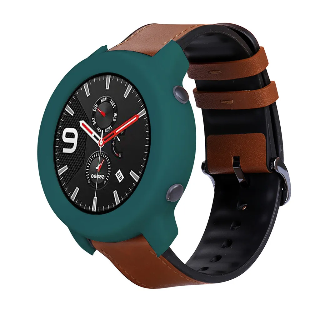 Для Huami AMAZFIT GTR 47 мм мягкий полный чехол оболочка силиконовая рамка защитные Смарт часы носимые Аксессуары#810