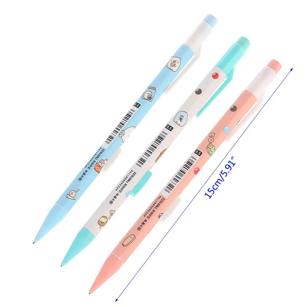 3 шт. милый суши рисовый Пресс автоматический механический карандаш с ластиком