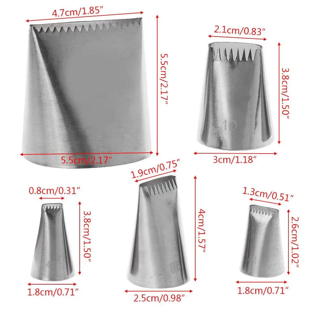 5 шт./компл. из нержавеющей стали для обледенения торта трубопровод корзина