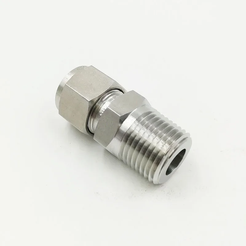 Трубный фитинг разъем типа папа 1/2 дюйма Трубка 1/4 мужская NPT может