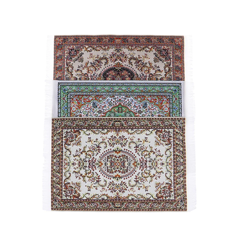 

Новый коврик/ковер/коврик в турецком стиле, напольные покрытия для кукольного домика, декор мебели для любых комнат, миниатюрный кукольный ...