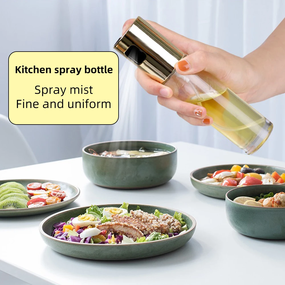

Kitchen Baking Oil Spray Bottle Stainless Steel Salad BBQ Olive Oil Sprayer For Barbecue Sprayer Oil Dispenser Nozzle Cook Tool