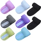 Повязка на голову для наращивания ресниц, макияжная повязка на голову из махровой ткани, повязка на голову для лицаСПА, эластичное полотенце с волшебной лентой, аксессуары для макияжа