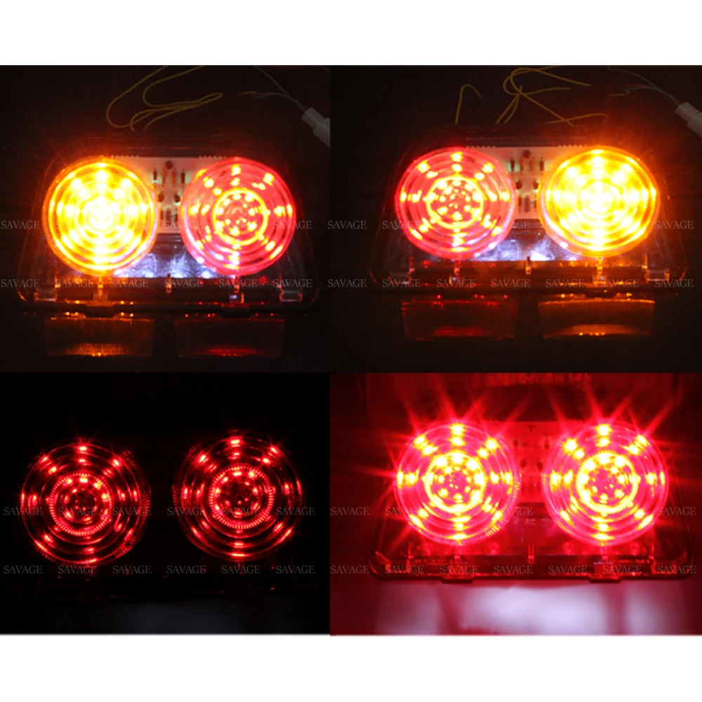 Светодиодный задний стоп светильник сигнал поворотный для HONDA CBR250 MC19 MC22 CBR400 NC23 NC29