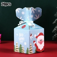 creative merry christmas candy paper boxes eve apple box paper box christmas gift boxes candy box xmas wedding party favour box
