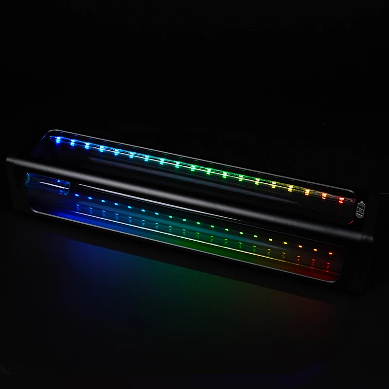 Стеклянный резервуар для водяного охлаждения ПК 360 мм серебристый черный белый 5