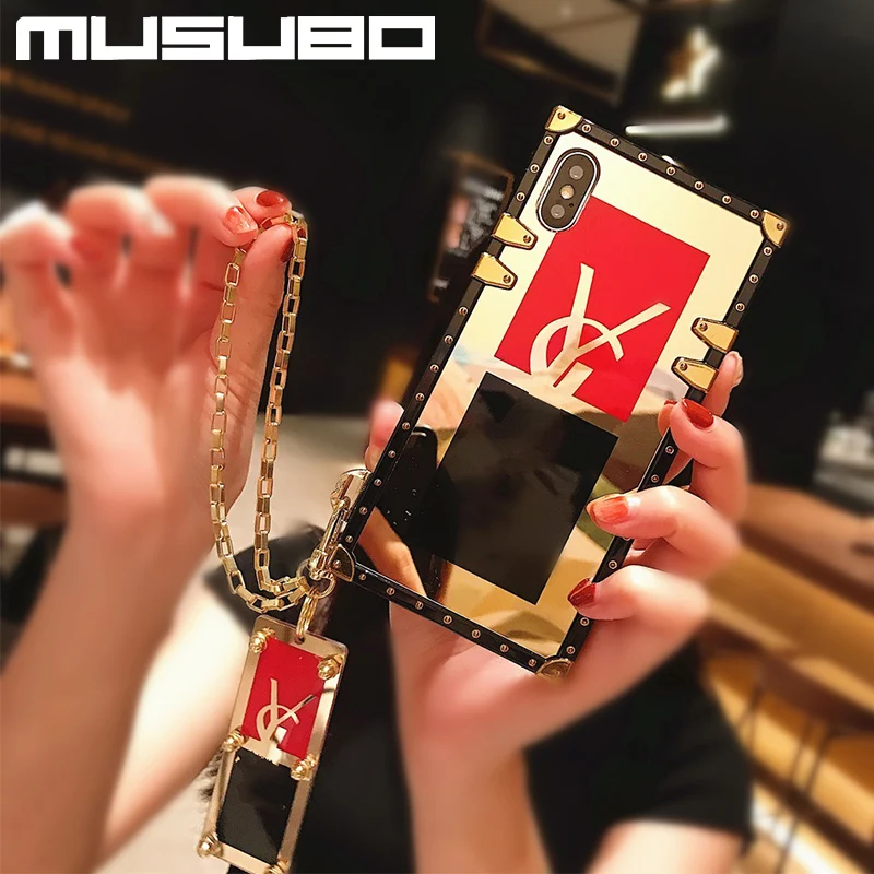 

Luxury Brand Case For Samsung Galaxy S21 Ultra S20 FE Fundas Coque Back Cover S10 Plus S20 S9 Plus S8 Girls Wristband Ring Capa