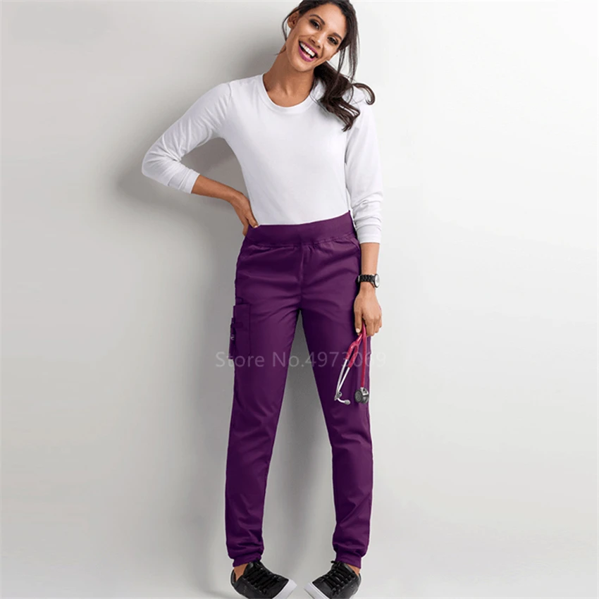 Униформа Женская ветеринарная свободный костюм из лабораторных штанов