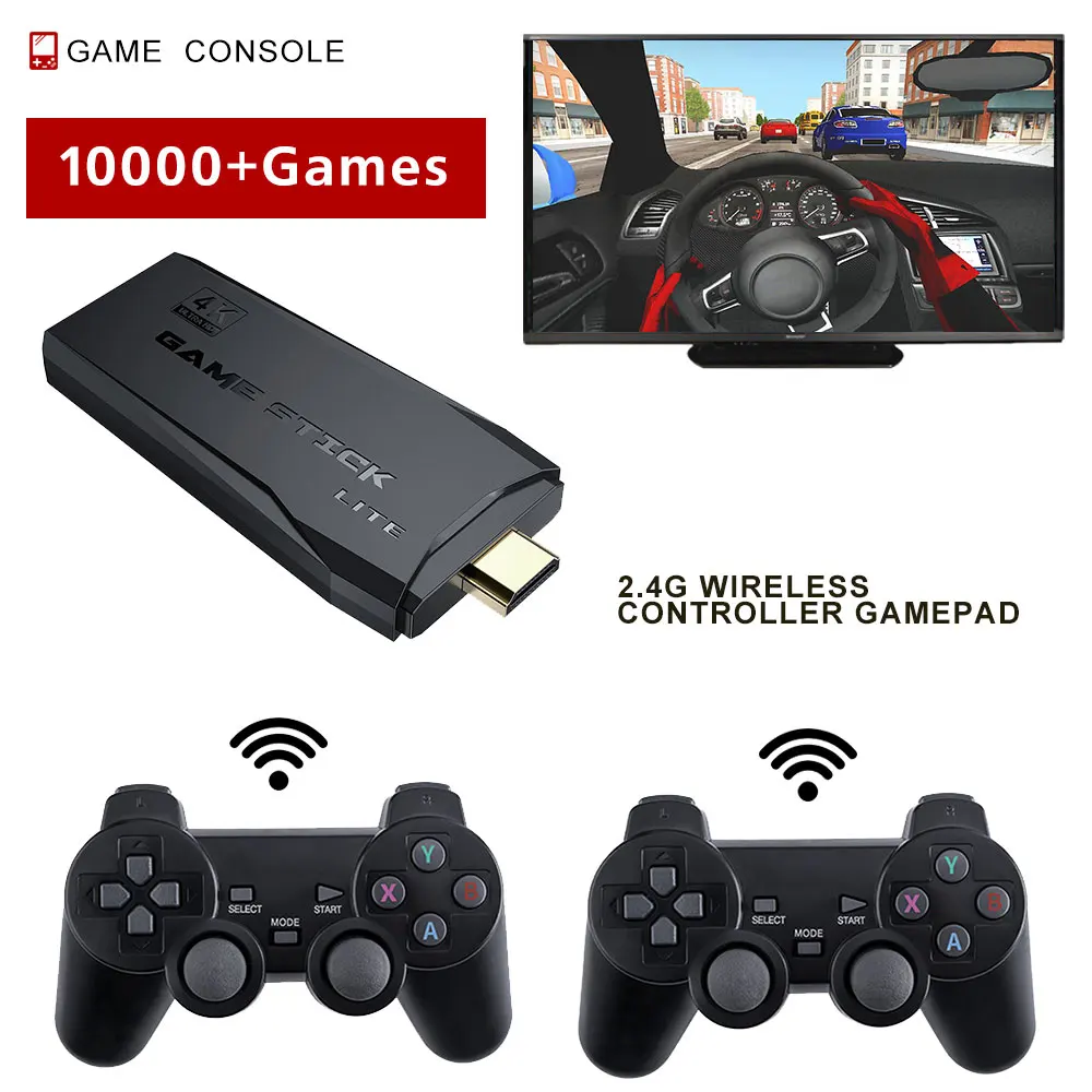 

Новая игровая консоль 4K Ultra с 10000 играми, двойная Беспроводная стандартная поддержка, ретро Игровая приставка для PS1/GBA