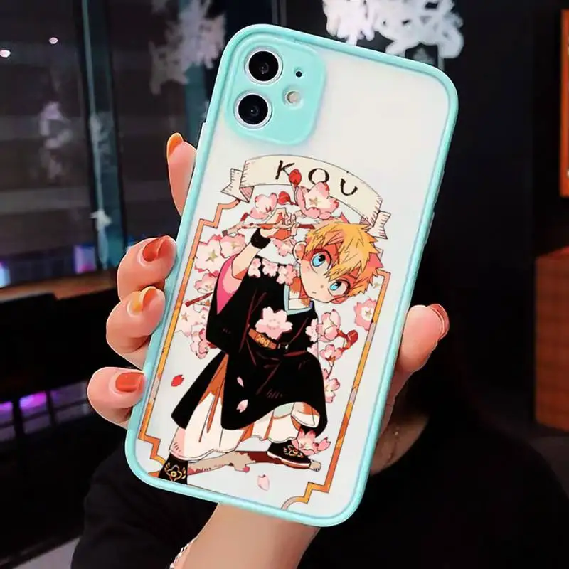 

Toilet Bound Hanako Kun Phone Cases matte transparent For blue iPhone 7 8 x xs xr 11 12 pro plus max mini Clear Funda