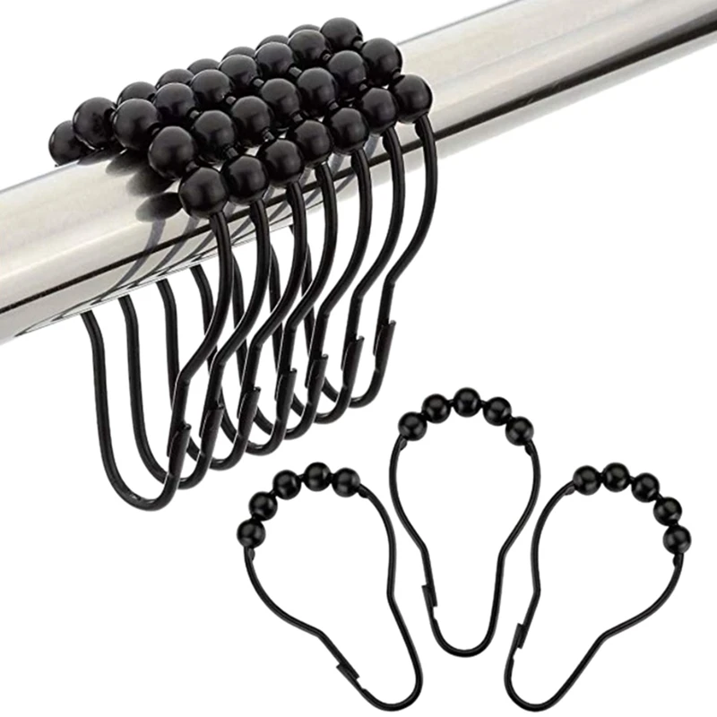 

Promotion! 1Pcs Portable Pill Cases,Metal Pocket Pill Boxes Keychain & 24 Pcs Shower Curtain Hooks Rings Metal Shower Curtain Ho