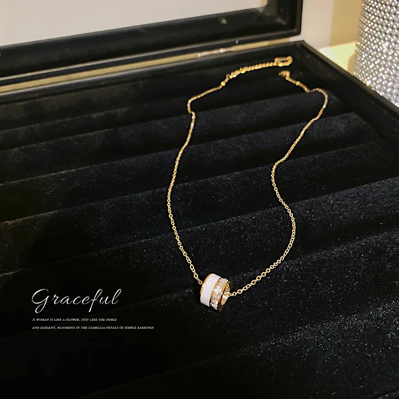 Корейская бижутерия простой индивидуальный тренд новое ожерелье из титановой