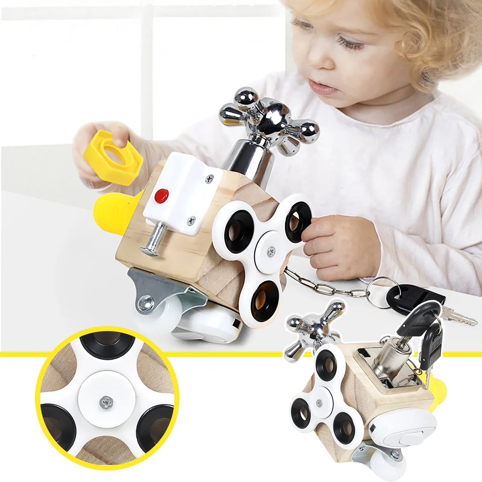 

Игрушка Монтессори для раннего развития детей, 1 шт., кубики для снятия стресса и занятий активностью, подарок для родителей и детей, интерак...