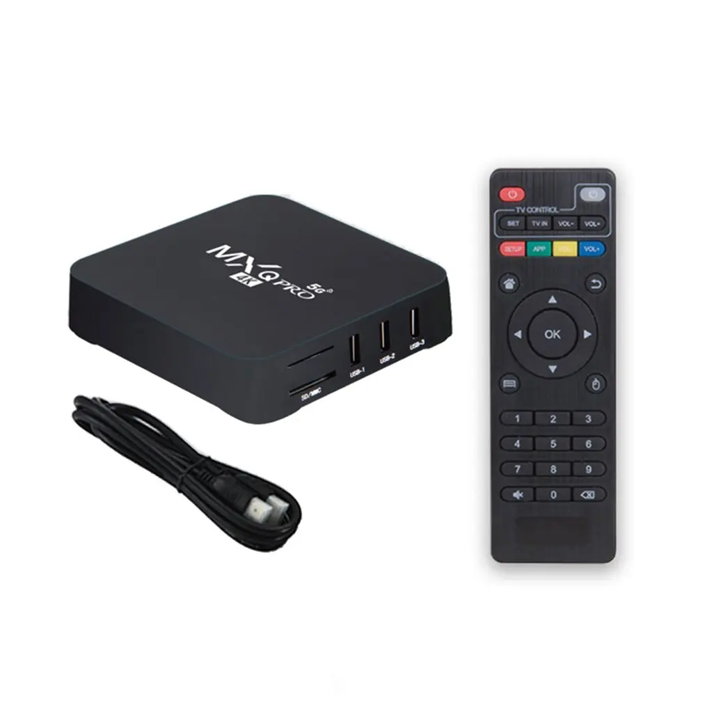 

Mxq Pro 5G Smart Tv Box Android 9.0 4K 2.4G & 5G Wifi Amlogic S905W 2Gb 16Gb Hd 3D Android Tv Box Media Player 1080P Global
