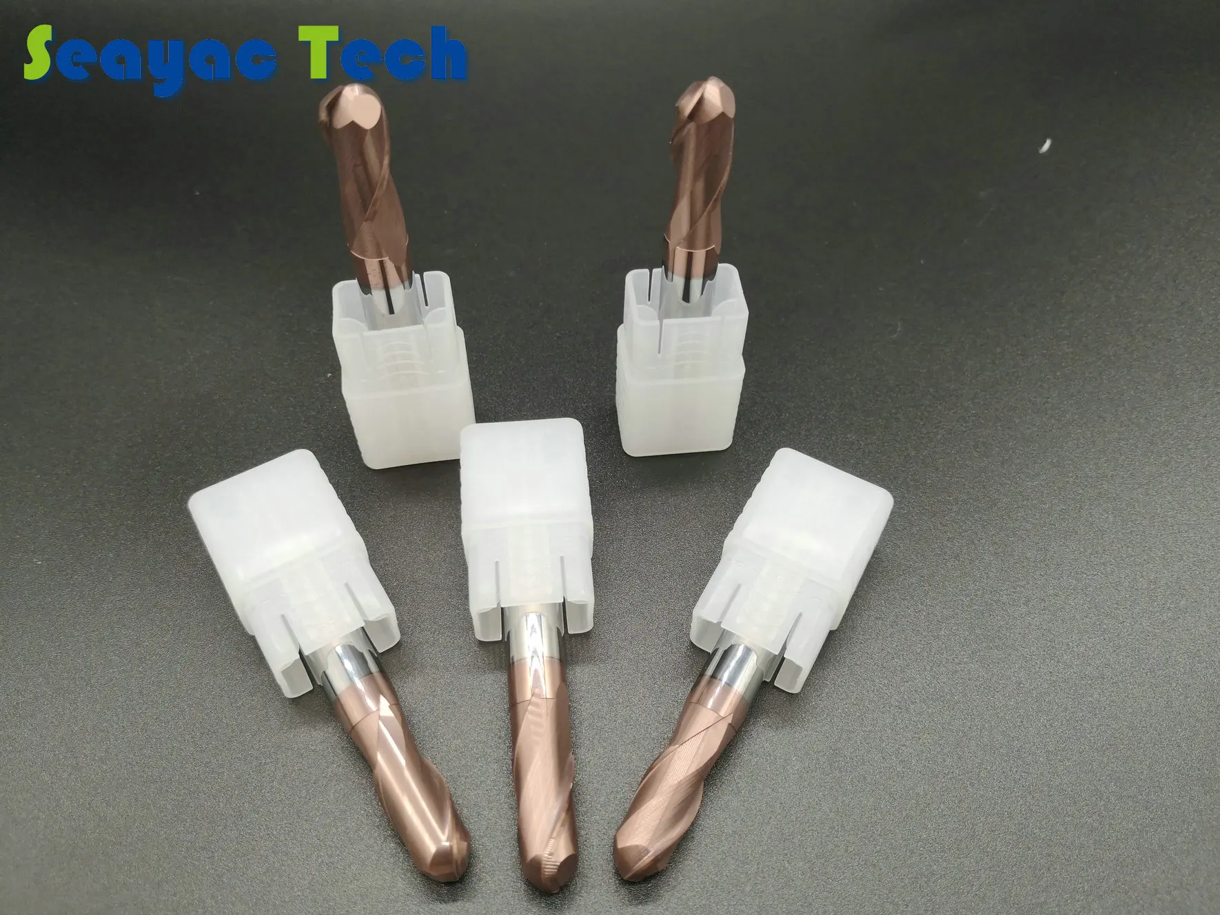 

Longer size Solid Carbide endmill HRC60 Nano-AlTiN coated 4mm, 5mm, 6mm 8mm, 10mmball nose end mill cutter/ ball milling cutters