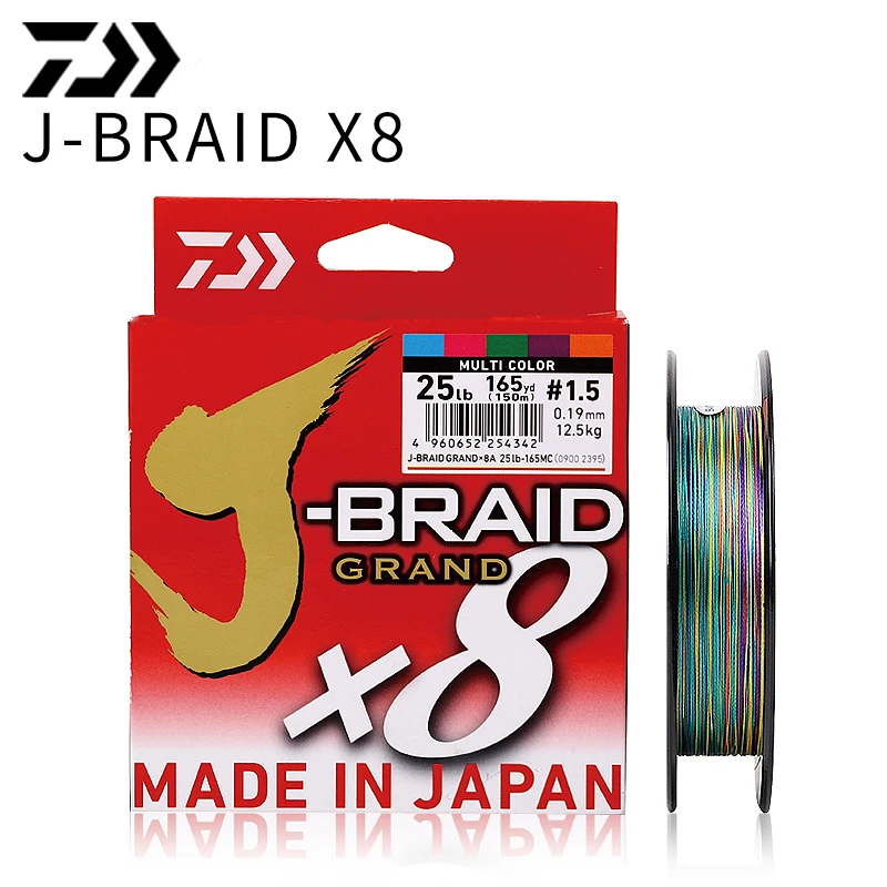 DAIWA J-BRAID grande 8X PE intrecciato lenza 150M 300M MADE IN JAPAN