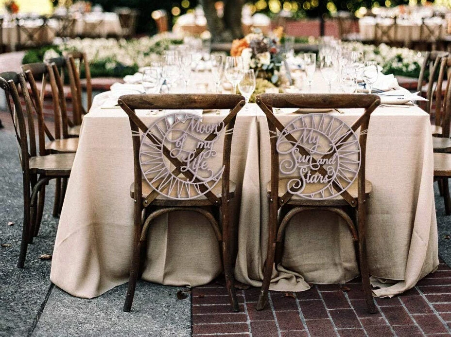 

Wedding Chair Signs Game Wedding GOT Wedding Moon of My Life My Sun and Stars Chair Signs Wedding Chair Decoration