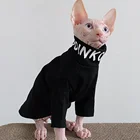 Одежда для сфинкса, кошки, модная футболка с буквами, одежда для кошек, сфинкса, котенка, 100% хлопок, эластичная одежда сфинксу, костюм, пальто