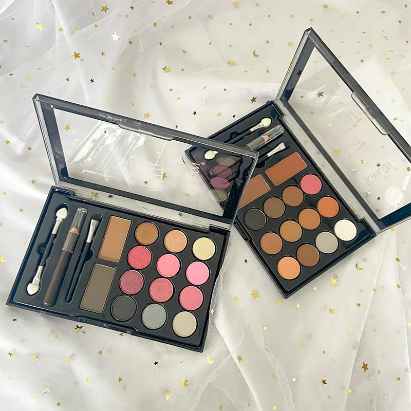 

14 Colors Eyeshadow Palette Shimmer Matte Pigmented Smokey Eye Shadow Long-lasting Waterproof Natural Cosmetics Makeup