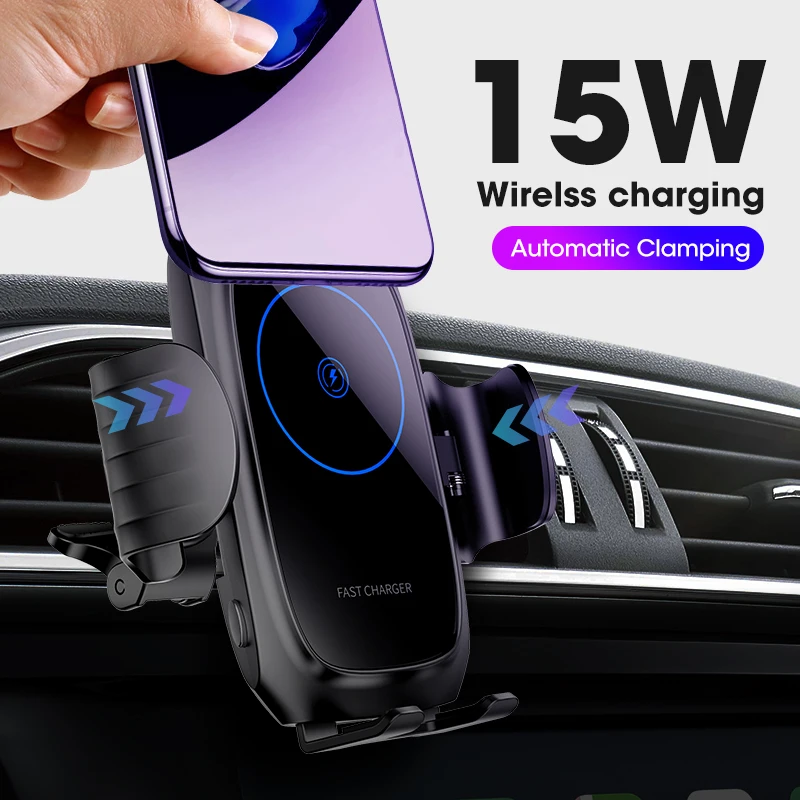 15 Вт Qi беспроводные автомобильные зарядные устройства индукционный usb type C