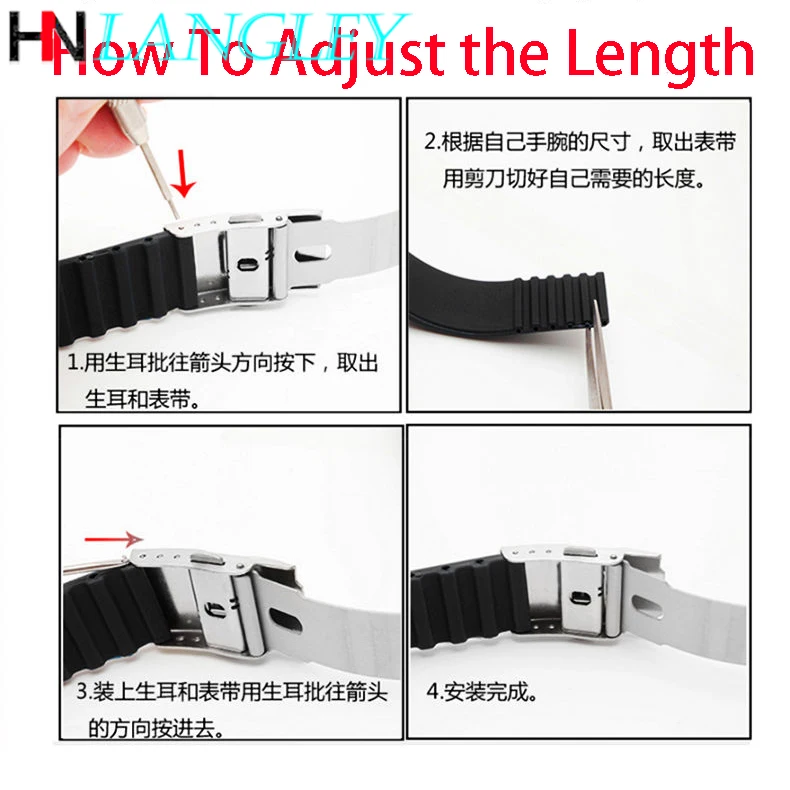 20mm 22mm Quick Release Silicone Watch Bands For Samsung Active 43mm 47mm for Fossil Watch Strap 18mm 24mm Rubber Sport Bands