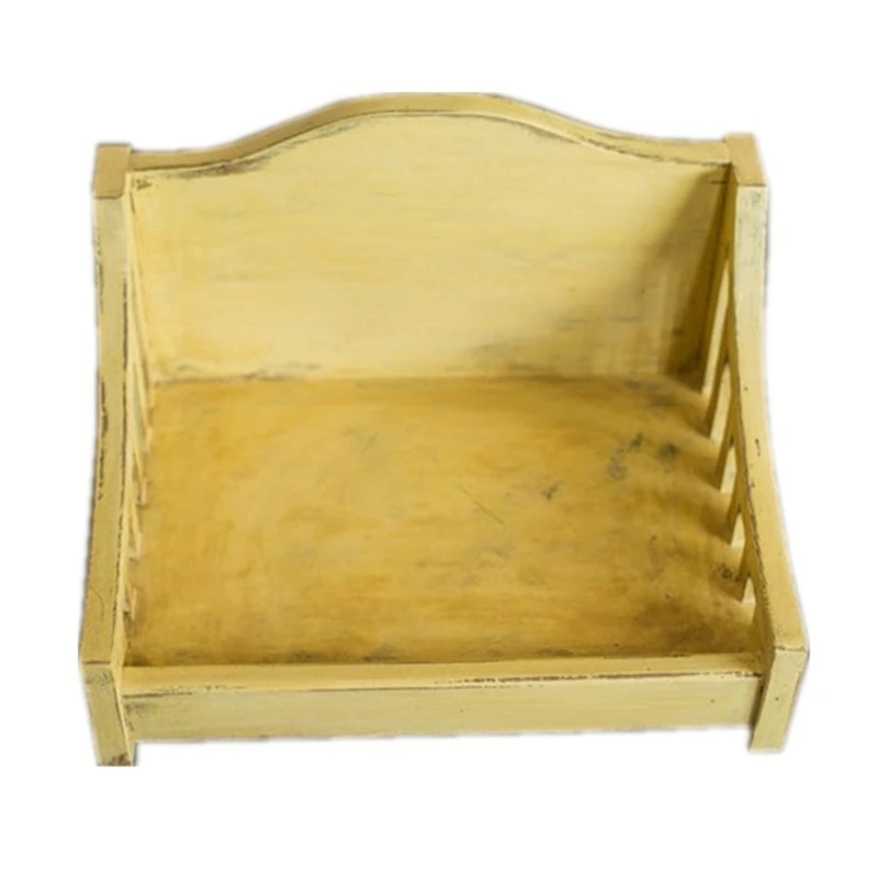 

Newborn Posing Wood Bed Sofa Baby Photo Shooting Crib Infant Photograph Props D0JC