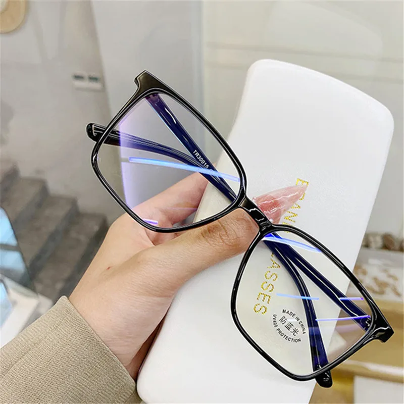 Оправа для очков унисекс квадратная прозрачная с защитой от синего света |