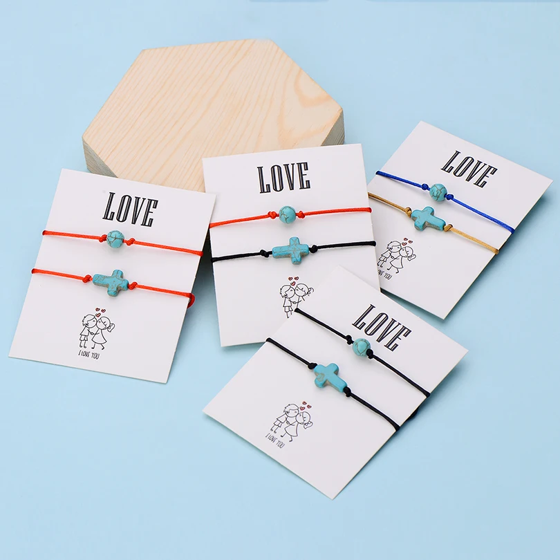 IYOE 2 шт./компл. браслеты с надписью Wish Card Love ручной плетеный браслет для женщин и