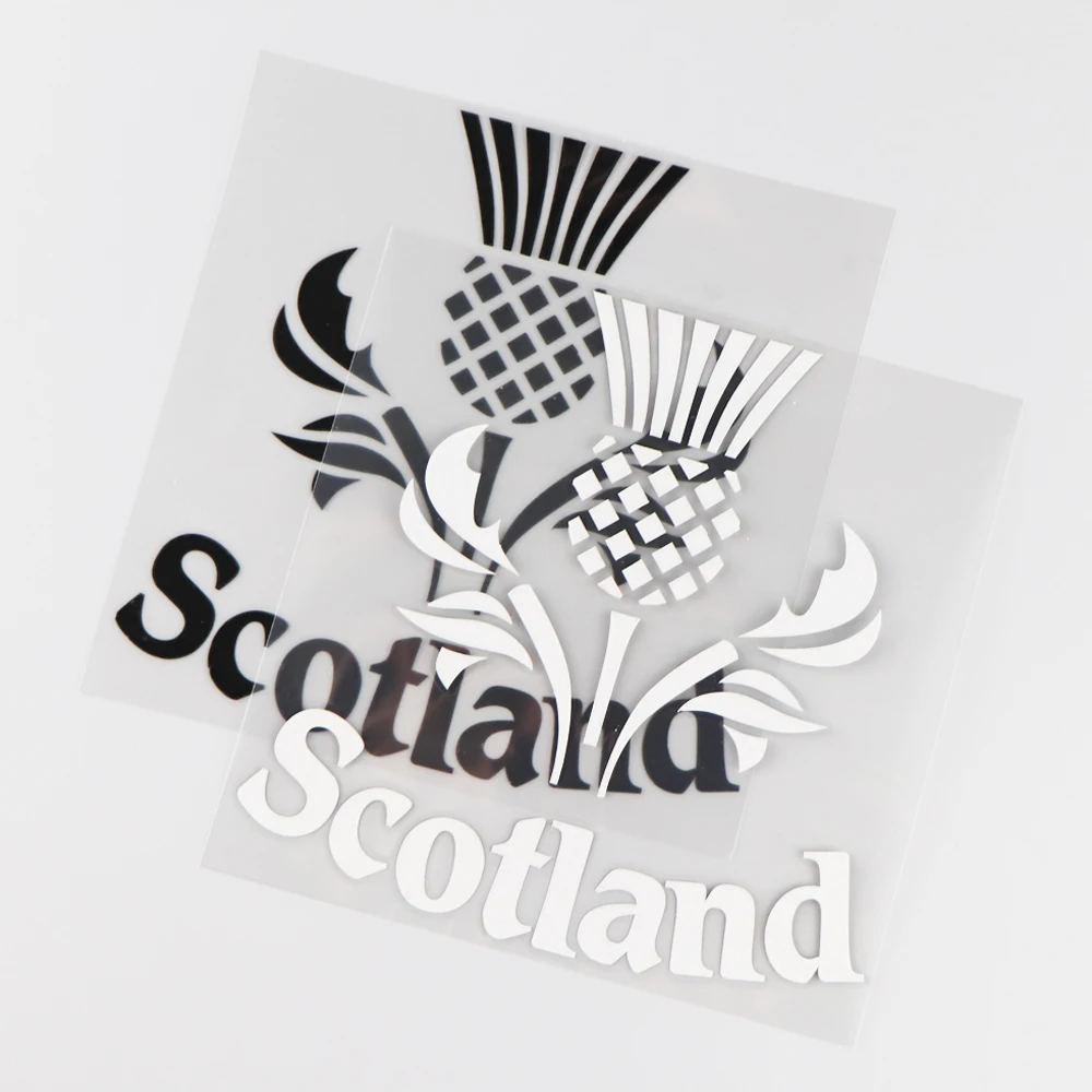 YJZT 14 × см Виниловая наклейка в виде знака Шотландии украшение из слов креативные